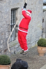 Santa plays with the Dundas bell Santa plays with the Dundas bell