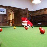 Santa plays snooker Santa plays snooker