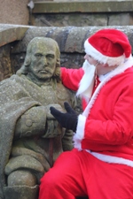 Santa tells Sir Oliver Cromwell what he would like for Christmas Santa tells Sir Oliver Cromwell what he would like for Christmas