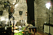 Our Stag Chamber laid out for a medieval Scottish feast!