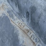 Markings left on the Auld Keep roof