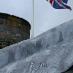 Soldier's markings on roof